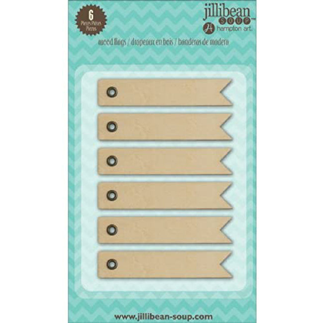 Stampables, Wood Flags - Jillibean Soup image 0