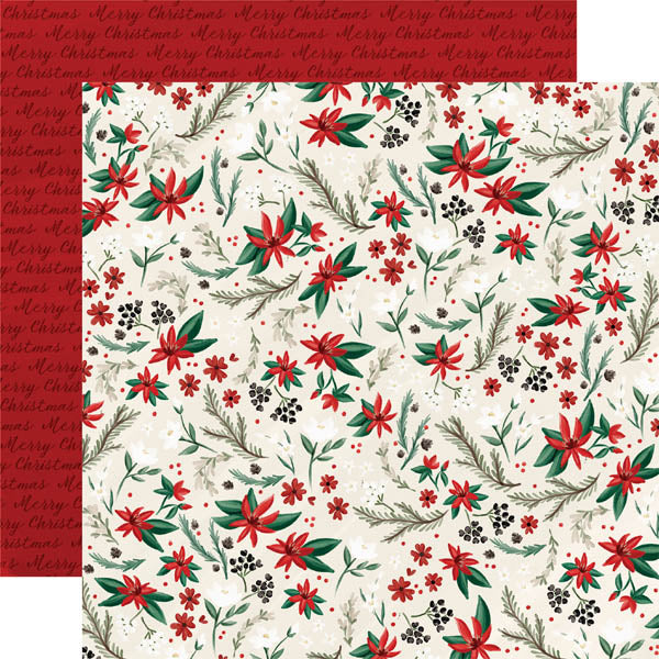 Holiday Floral Paper - Carta Bella image 0