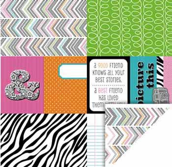 Mini Celebrations Best Friends Double-Sided Cardstock Paper - KI Memories image 0