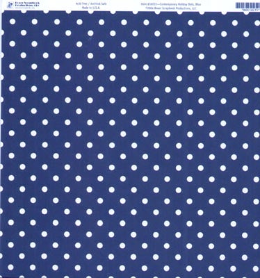 Contemporary Holiday Dots Blue - Boxer Scrapbook Prod. image 0