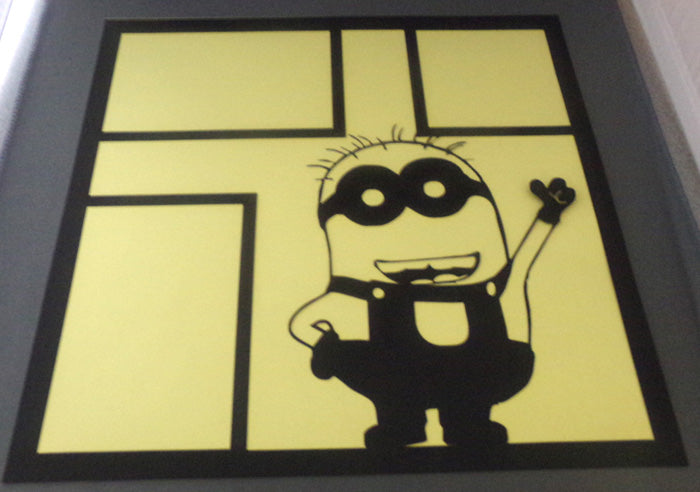 Minion 1 Laser-Cut 2pc Overlay Black image 0