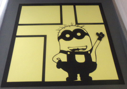Minion 1 Laser-Cut 2pc Overlay Black image 0