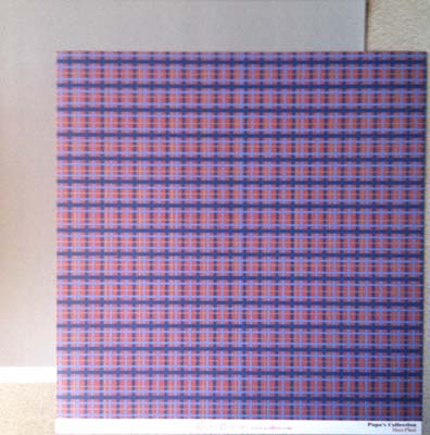 Papa Plaid/Gun Metal Gray Double-Sided Cardstock Paper / Keller Creations image 0