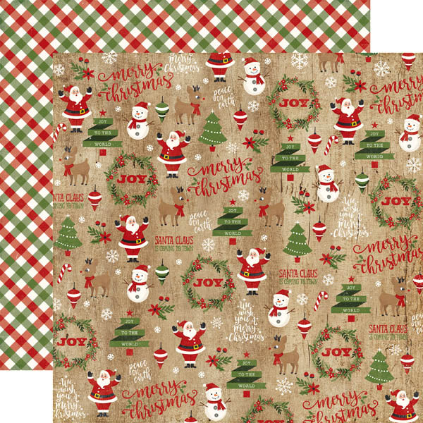 Christmas Collage Paper - Echo Park image 0