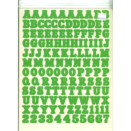 Grass Green ABC Stickers/All About Me - Pebbles Inc. image 0