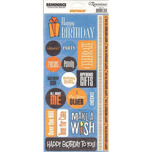 Birthday Phrases Stickers - Reminisce image 0