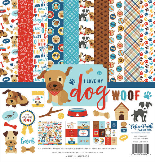 I Love My Dog Collection Kit - Echo Park