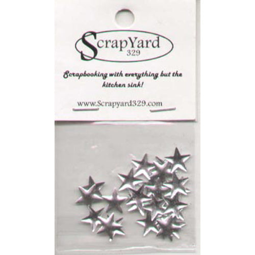 Silver Stars Metal Embellishments / Scrap Yard329 image 0