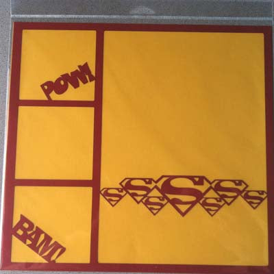 SuperMan 2 Piece Laser Overlay / Doo Dilly Designs image 0