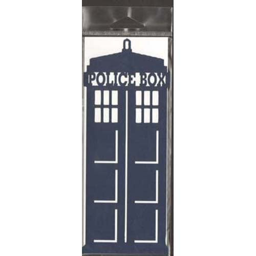 Doctor Who (3 x 7 1/4) Medium Black Police Box Laser Cut / Doo Dilly Designs image 0