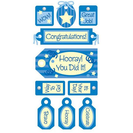 Congratulations 3-D Essentials Sticker, SandyLion image 0