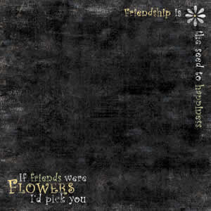 Lazy Daisy Words B Paper -  Carolees Creation image 0