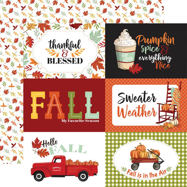 6x4 Journaling Cards Paper/Welcome Autumn - Carta Bella image 0