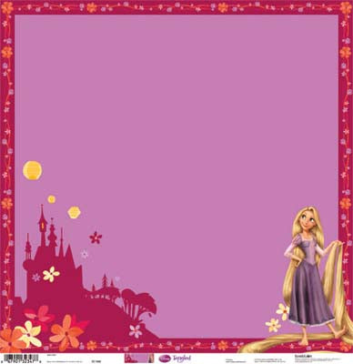 Tangled Rapunzel Castle Paper, Sandylion image 0