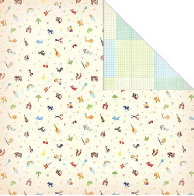 School Toss Double-Sided Paper - Creative Imaginations image 0
