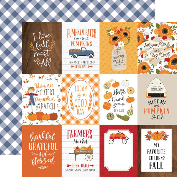 3x4 Fall Journaling Card Paper- Echo Park image 0