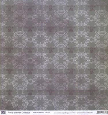 Winter Wonderland/Garland Double-Sided Cardstock Paper/Amber Winward Collection, Scraptique image 0