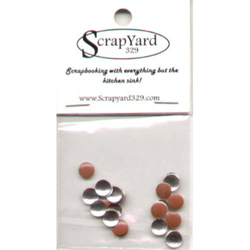 Small Orange Circles Metal Embellishments / Scrap Yard 329 image 0