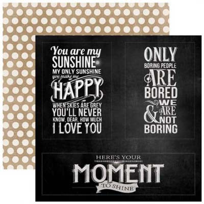 Moments Cut-Outs Double-Sided Paper/Chalk Studio A - My Mind's Eye image 0