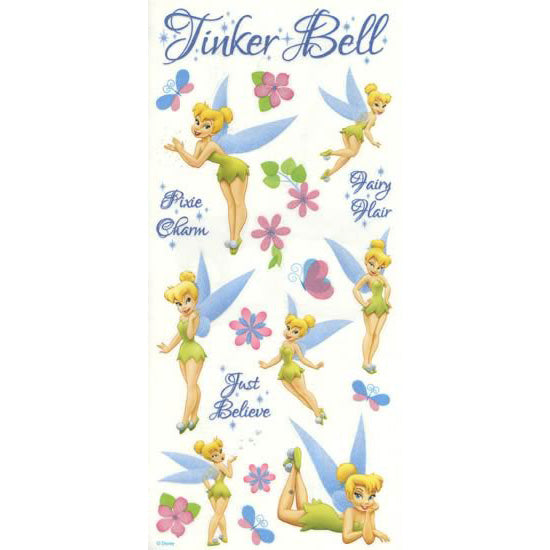 Disney Tinker Bell Glitter Sticker, SandyLion image 0
