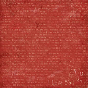 Tic Tac Toe Love Paper - Carolees Creations/Adornit image 0