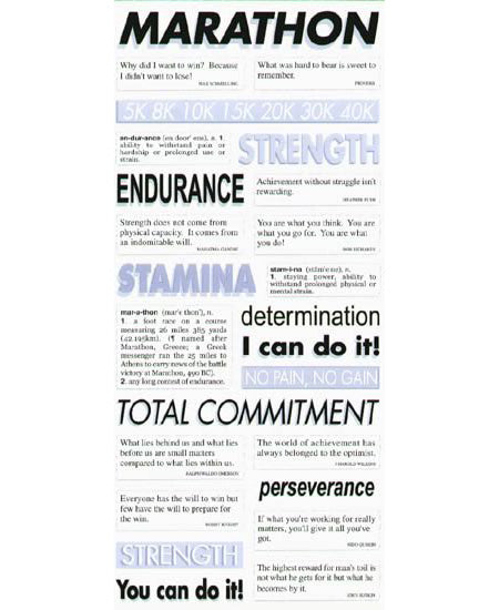 Marathon Phrases Sticker, SandyLion image 0
