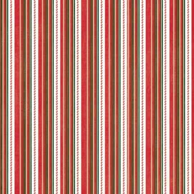 Baseball Stripes 12 x 12 Paper - Carolees Creation image 0