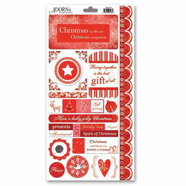 Christmas Jingle Cardstock Sticker - Carolees Creations/Adornit image 0