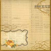 Song Page Gold Glitter Paper / Recollections image 1