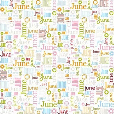 June Calendar Paper - Creative Imaginations image 0