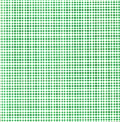 Small Check Green Gingham Cardstock Paper image 0