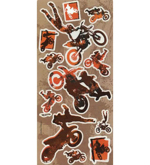 Hot Wheels Motocross Sticker, SandyLion image 0