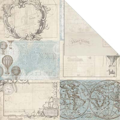 PostCards Double-Sided Paper - Creative Imaginations/Splash of Color image 0