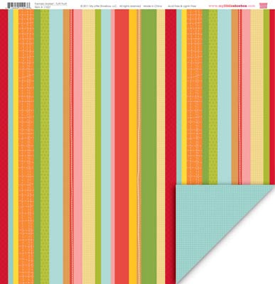Farmers Market Tutti Fruiti Double-Sided Cardstock Paper / My Little Shoebox image 0