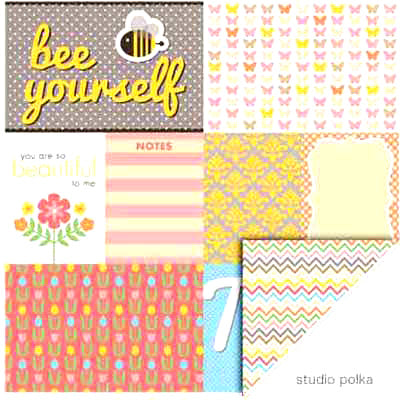 Mini Celebrations "Spring Fever" Double-Sided Paper - KI Memories image 0