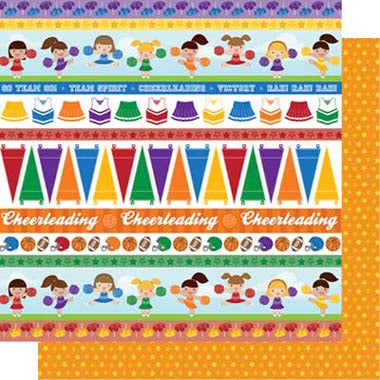 Rah! Rah! Rah! Double-Sided Cardstock Paper with Glitter Accents - Best Creation Inc image 0