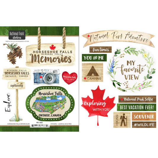 Horseshoe Falls Canada Sticker -Scrapbook Customs image 0