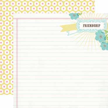 Friendship Notepad Double-Sided Cardstock Paper/True Friends Collection - Carta Bella image 0