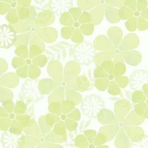 Light Green Tropical Floral Paper, SandyLion image 0
