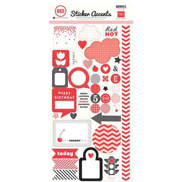 Red Sticker Accents - Echo Park image 0