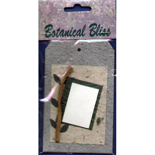 Botanical Bliss Grey & Green Tag by Dolphin Enterprises image 0