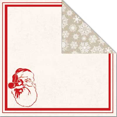 Santa Double-Sided Paper - Creative Imaginations image 0