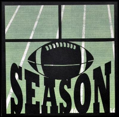 Football Season (Ball) 2 Sheet Overlay / EZ Laser Designs image 0
