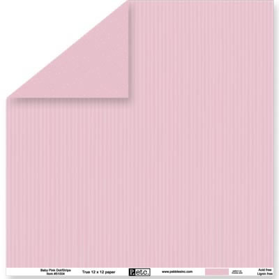 Baby Pink Dot/Stripe Paper - Pebbles Inc. image 0