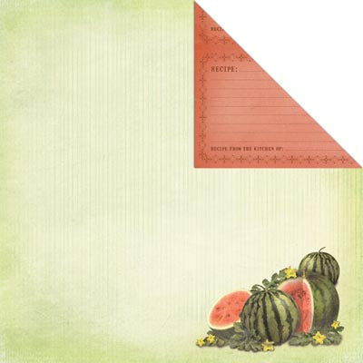 Watermelon 12x12 Double-Sided Paper - Creative Imaginations image 0