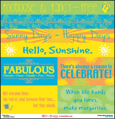 Florida Citrus 12x12 Cut Apart Title Card / Keller Creations image 0