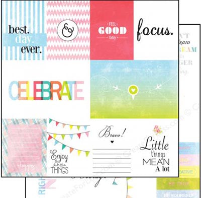 Brightside Bit & Pieces Double-Sided Paper - Glitz image 0