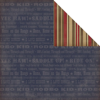 Saddle Up Words DS Paper - Creative Imaginations image 0