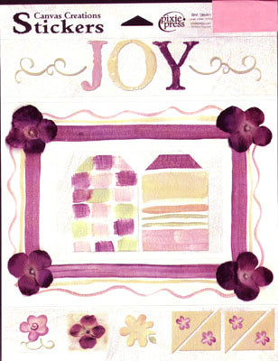 Canvas Creations Joy Sticker Sheet, Pixie Press image 0