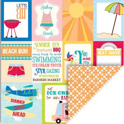 Summer Journal Cards/Circles Double-Sided Cardstock Paper - Queen & Co image 0
